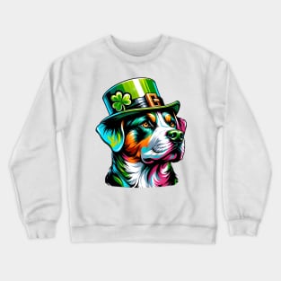 Segugio Italiano Enjoys Saint Patrick's Day Fun Crewneck Sweatshirt